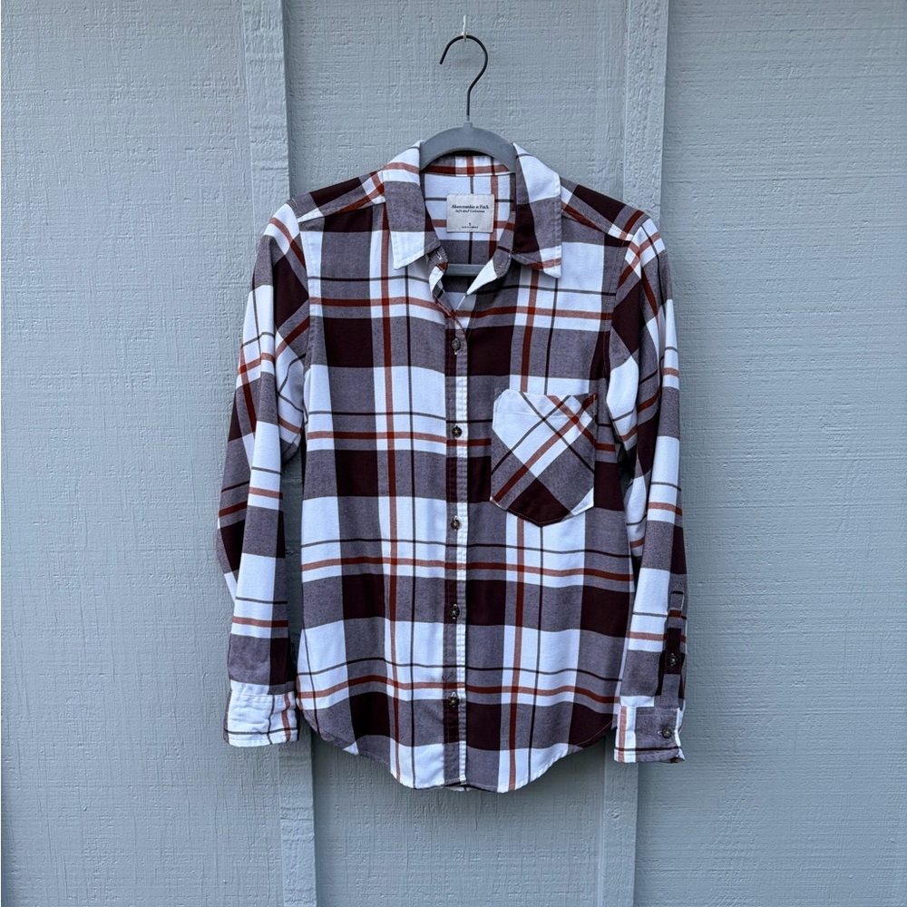 Abercrombie & Fitch Women’s Plaid Flannel Shirt - Picture 1 of 5
